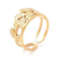 Bague de manchette en acier inoxydable 304 avec placage ionique (IP)&nbsp;RJEW-F121-06G