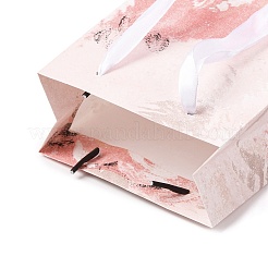 Rechteckige Geschenktüten aus Papier mit Schleifengriffen&nbsp;ABAG-A011-01F