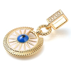 Ottone micro spianare pendenti zirconi&nbsp;KK-S049-31G