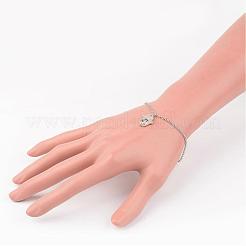Pulseras de dijes de acero inoxidable quirúrgico 316&nbsp;BJEW-JB02364