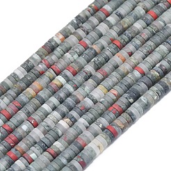 Natürliche afrikanische Heliotrop Perlen Stränge&nbsp;G-P575-B11-4x1mm