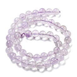 Natürliche runde Perlenstränge aus Lavendel-Amethyst&nbsp;G-L411-12-8mm