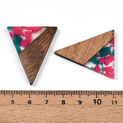 Pendentifs en résine et noyer&nbsp;FIND-R051-01G