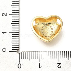 Porte micro ouvrent pendentifs zircone cubique en laiton de placage&nbsp;KK-I722-04G-Q