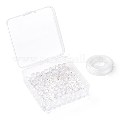 Perle rotonde di cristallo di quarzo aa di grado naturale 100pcs 8mm&nbsp;DIY-LS0002-36