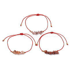3 pz 3 stili braccialetti di perline intrecciate con pietre preziose&nbsp;BJEW-JB11146-10