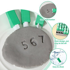 Kunststoff-Tonstempel-Sets mit Großbuchstaben&nbsp;DIY-WH0591-269B