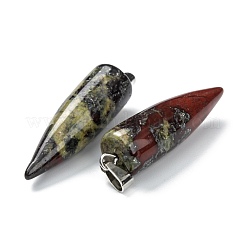 Natürliche drachenblut spitze anhänger&nbsp;G-D040-01P-B13