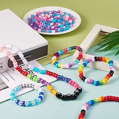 1200 pz 2 stile 4 colori acrilico opaco europeo e perline europee acriliche trasparenti&nbsp;OACR-SZ0001-29