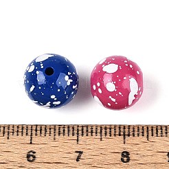 Undurchsichtige und sprühlackierte Acrylperlen&nbsp;OACR-G049-01A