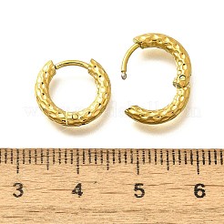 Orecchini a cerchio in acciaio inossidabile 304 per donna&nbsp;EJEW-M068-12C-G