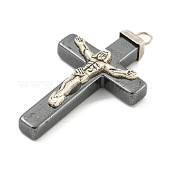 Pendentifs en hématite et alliage synthétiques non magnétiques de religion&nbsp;G-C136-02