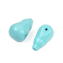 Perline guru in turchese sintetico tinto a 3 foro&nbsp;G-C198-01A-03