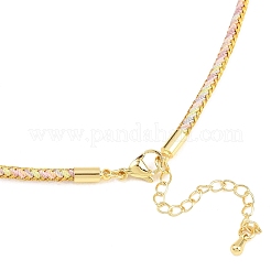 Fabrication de colliers en cordon tressé en polycoton&nbsp;MAK-F038-B14-G