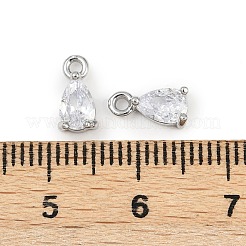 Pendentifs avec zircon cubiques à micro-pavés en laiton&nbsp;KK-K374-07P-03