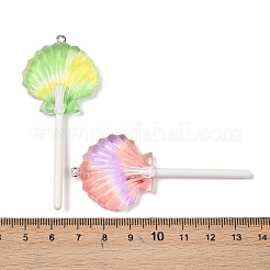 Gros pendentifs en résine transparente&nbsp;RESI-B035-04