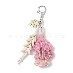 Decorazioni pendenti in filo di nylon macramè fatte a mano&nbsp;HJEW-P019-11P-02