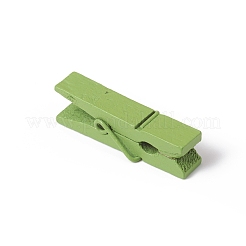 Clips de clavijas artesanales de madera natural&nbsp;WOOD-E010-02C