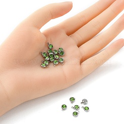 20 Stück 201 Edelstahl-Strass-Anhänger.&nbsp;STAS-YW0002-02C