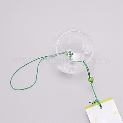 Carillons éoliens en verre de peinture ronde japonaise&nbsp;CF-TAC0001-05B