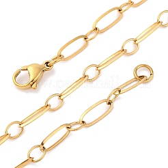 Collares de cadena de eslabones ovalados de acero inoxidable 304&nbsp;X-NJEW-Q013-09G