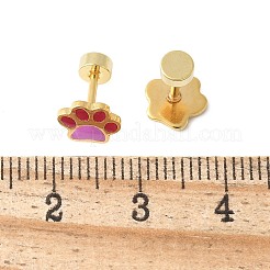 Pendientes de acero inoxidable 304 con esmalte&nbsp;EJEW-Q028-04A-G