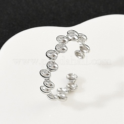 Anillos de puño de acero inoxidable 304&nbsp;RJEW-H254-02P