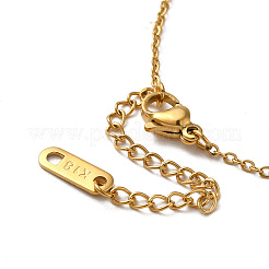 304 Edelstahl Tropfenanhänger Lasso-Halsketten&nbsp;NJEW-H024-08G