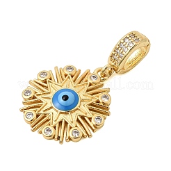 Pendentifs en laiton zircon cubique transparent&nbsp;KK-Z150-18G