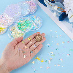9 pz 9 colori paillettes a coda di pesce per animali domestici accessori per la decorazione delle unghie&nbsp;MRMJ-OC0003-99