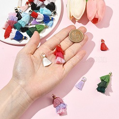 24 pièce 12 styles de décorations de pendentifs à pompons en polycoton (polyester coton)&nbsp;FIND-YW0012-77