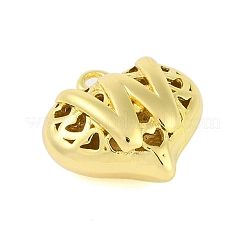 Pendentifs creux en laiton pour la Saint-Valentin&nbsp;KK-M289-03W-G