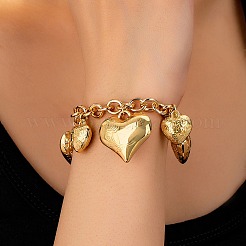 Bracelets avec breloque en alliage&nbsp;BJEW-S180-01G