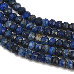 Natürlicher Lapislazuli Perlenstränge&nbsp;G-L587-B03-02