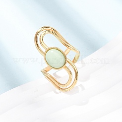 Anillos abiertos para puños de acero inoxidable 304&nbsp;RJEW-H266-02A-G