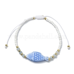 Braccialetti regolabili da donna in giada malese naturale tinta&nbsp;BJEW-JB14029