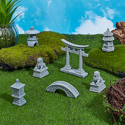 7 Stück 6 Stile Harz- und PVC-Statuen&nbsp;DJEW-NB0001-55