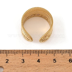 Offene Manschettenringe aus Messing mit breitem Band&nbsp;KK-CBA8D1E-04G