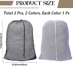 2 Stück Aufbewahrungsbeutel aus Polyester in 2 Farben&nbsp;ABAG-CP0001-23B