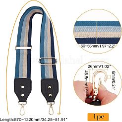 Cinturini per borse in tessuto di cotone con motivo a righe e pelle sintetica&nbsp;FIND-WH0001-55B
