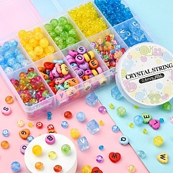Perles acryliques transparentes et opaques&nbsp;DIY-YW0005-71