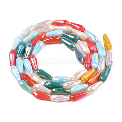 Chapelets de perles en verre électroplaqué&nbsp;EGLA-Q026-013