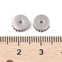 Cremagliera placcatura micro ottone spianare perline zirconi&nbsp;KK-F879-14P