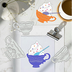 Retro-Cup-Schablonen aus Kohlenstoffstahl&nbsp;DIY-WH0309-1631