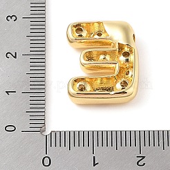 Pendentif en laiton micro pave zircone cubique transparente&nbsp;KK-Z046-01G-E