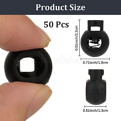 50 pz di fermacorda a molla in plastica PP&nbsp;KY-CN0002-36B