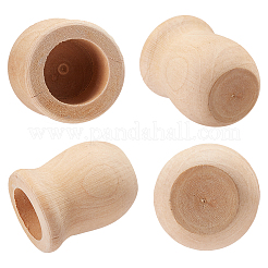 Unfertige leere Vase aus Holz&nbsp;WOOD-GF0001-04