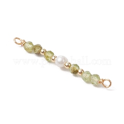 12 Stück 12 Stile facettierte runde natürliche Mischsteinperlen Verbinder Charms&nbsp;PALLOY-JF03557