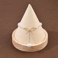 Braccialetti con ciondoli in acciaio inossidabile 304 e strass di cristallo&nbsp;BJEW-G755-03G