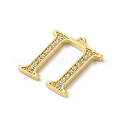 Pendentif en zircone cubique micro pavé de laiton placage en rack&nbsp;KK-H449-76G-23